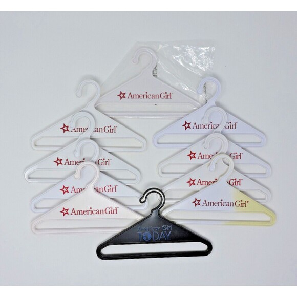 AMERICAN GIRL Star Logo Plastic Doll Clothing Hangers 1 NEW SEALED 9 Pre-owned - Picture 1 of 7